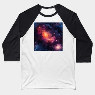 Van Gogh Starry Night Outer Space Pattern 23 Baseball T-Shirt